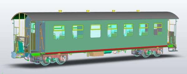 Kiss 700105 - Personenwagen B4i der HSB, Rekowagen